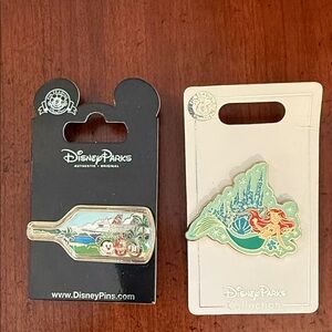 Disney Parks Collection Brooch Set - Gold and Green